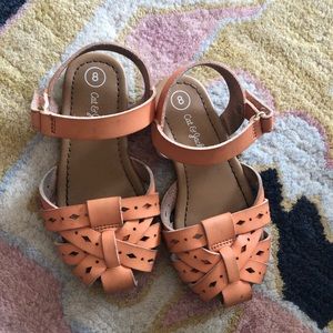 Girls cat and jack Mary Jane sandals sz8